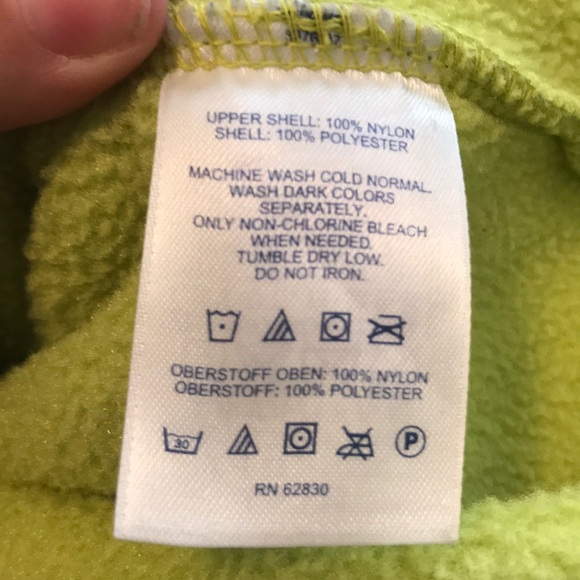 Two Tone Green Lands’ End Jacket - Picture 5 of 5